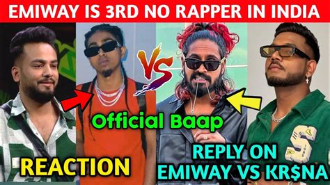 King Reply On Emiway Vs Kr Na Emiway Rd No Rapper In India Elvish