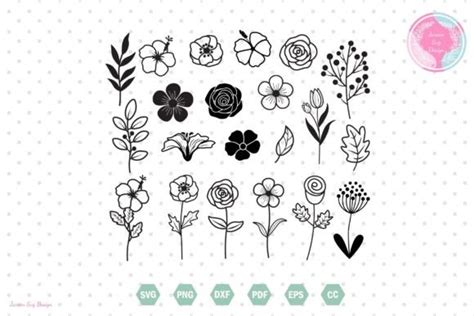 Flower Svg Graphic By Jaroensvgdesign · Creative Fabrica