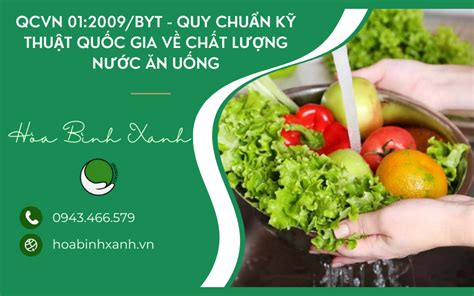 QCVN 01 2009 BYT QUY CHUẨN KỸ THUẬT QUỐC GIA VỀ CHẤT LƯỢNG NƯỚC ĂN UỐNG