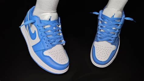 How To New Loose Lace Air Jordan 1 Nike Air Jordan 1 Low Loosely Lace Style Youtube