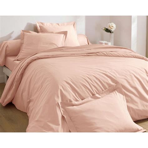 Housse De Couette Uni En Percale Rose Clair 3 Suisses