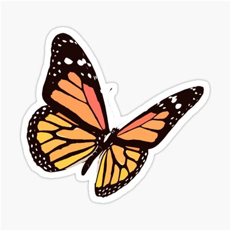 "Aesthetic Cute Butterfly" Sticker for Sale by Beginartist | Redbubble