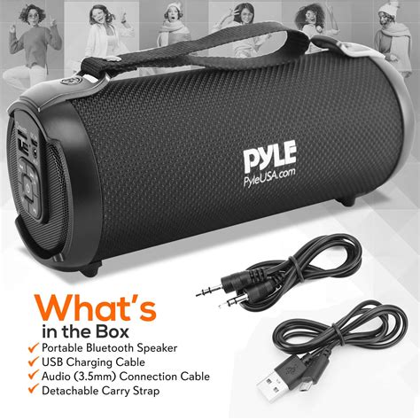 Pyle Wireless Portable Bluetooth Boombox Speaker 100 Watt Rechargeable Boom Box Speaker