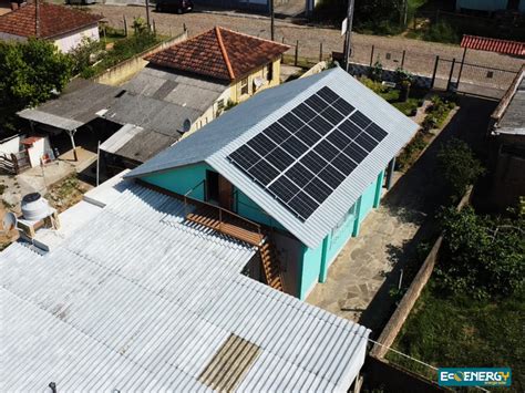 Sistema instalado em Viamão EcoEnergy