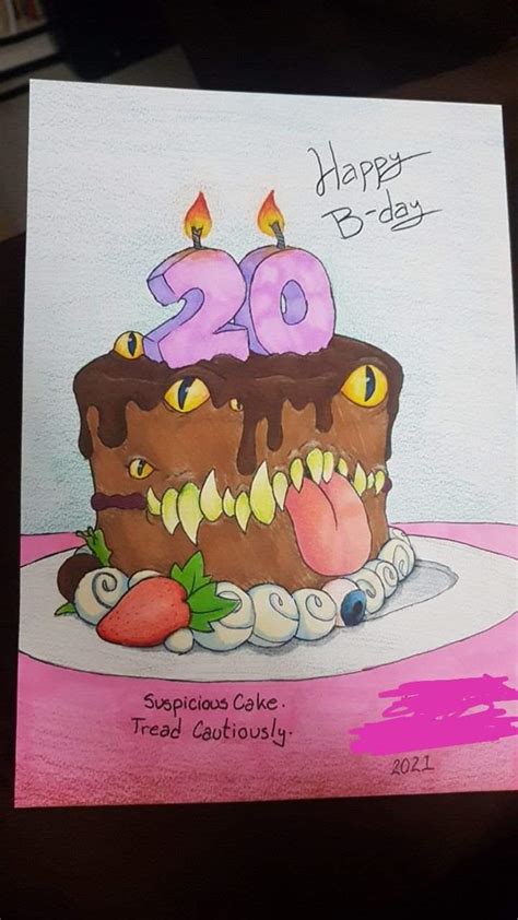 Cake Mimic Birthday Card Dungeons Dragons D D Amino