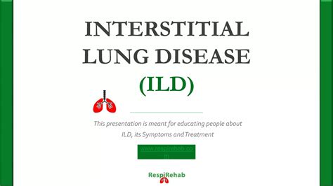 Understanding Interstitial Lung Disease Symptoms Treatment And Pulmonary Rehabilitation Ppt