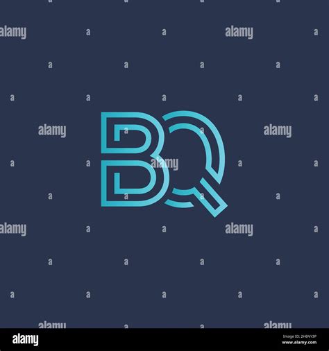 Creative Letter BQ Logo Design Elements Simple Letter BQ Letter Logo