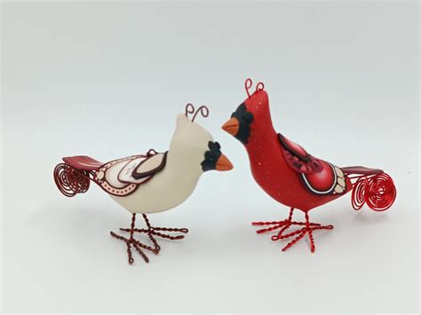 Cardinal Ornaments Linda Leach Designs