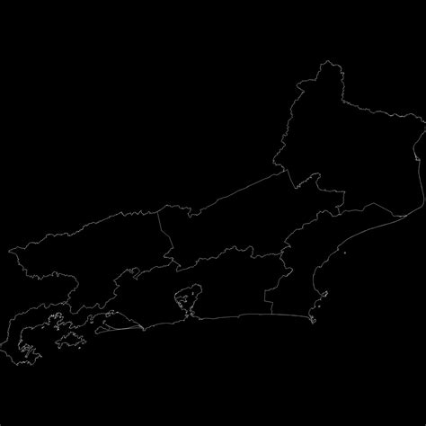 Rio de Janeiro Southeast Region Brazil map region geography 3D model