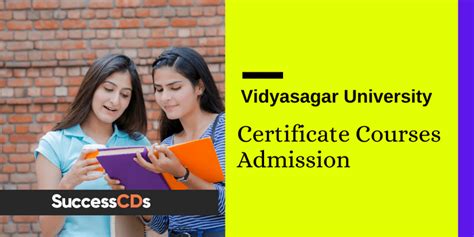 Vidyasagar University Certificate Courses Admission 2022