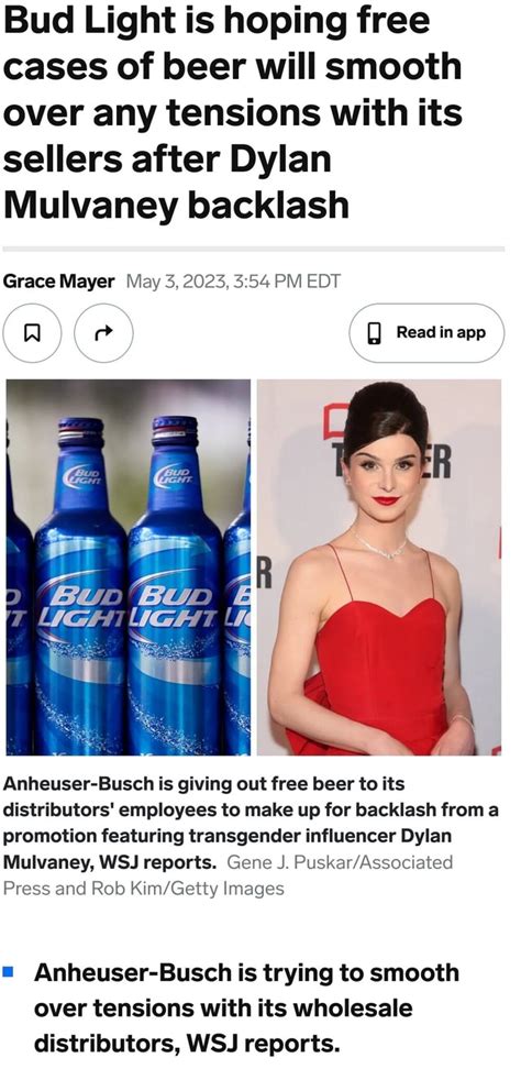 Bud Light Is Hoping Free Cases Of Beer Will Smooth Over Any Tensions