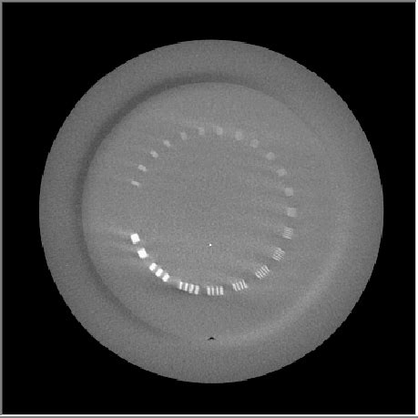 CBCT Image Of A Slice Of The Catphan Phantom Used To Determine The