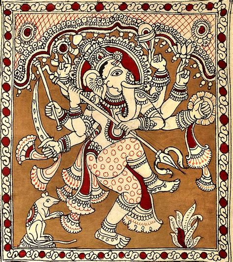 Eight Armed Cosmic Dancing Ganesha Exotic India Art