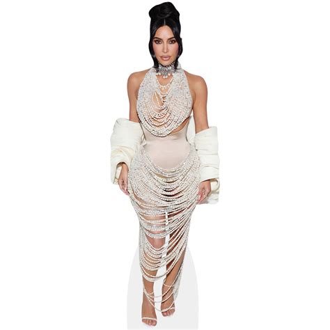 Kim Kardashian Pearls Cardboard Cutout