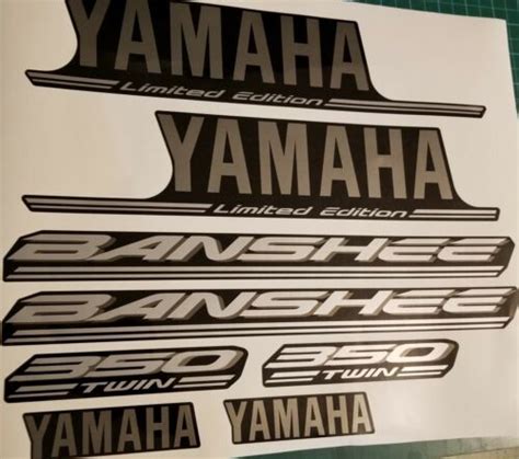 Yamaha Banshee Limited Edition Full Graphics Kit Decals Oem Specs