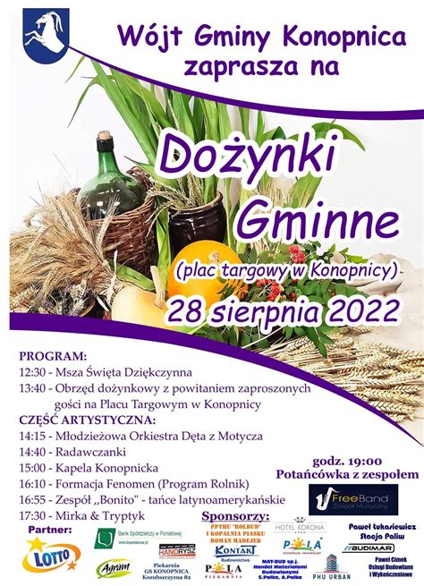 Dożynki Gminne 2022 Gmina Konopnica