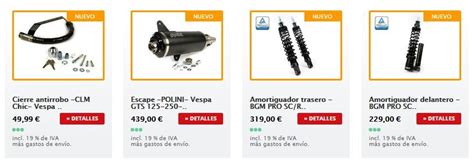 Nuevos productos para Vespa GT GTS GTL GTV Scooter Center Scooters跳博客