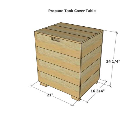 Cedar Propane Tank Cover Table | Ana White