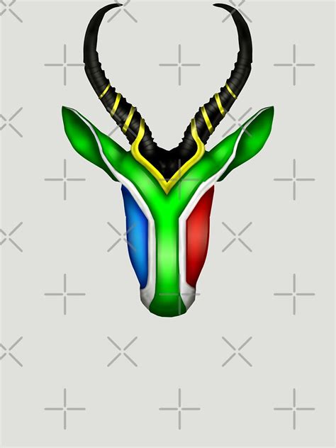 South African Springbok T Shirt For Sale By Grizzlygaz Redbubble