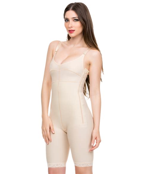 Isavela Stage 1 Compression Body Suit With Bra Mid Thigh