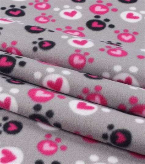 Paws And Hearts Blizzard Fleece Fabric Joann