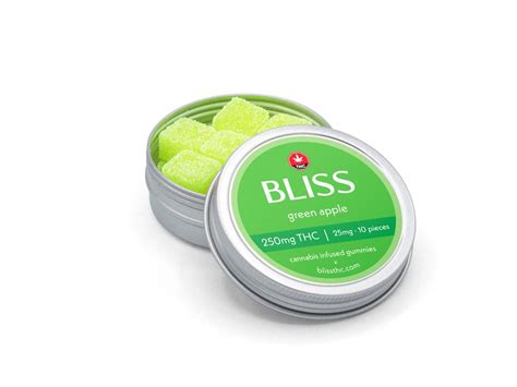 Bliss Gummies Green Apple 250mg Thc Buy Bliss Gummies At Budlyft