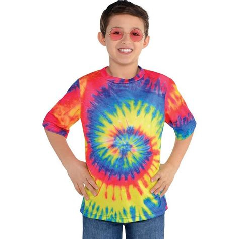 Child 60s Hippie Tie Dye T Shirt Party City