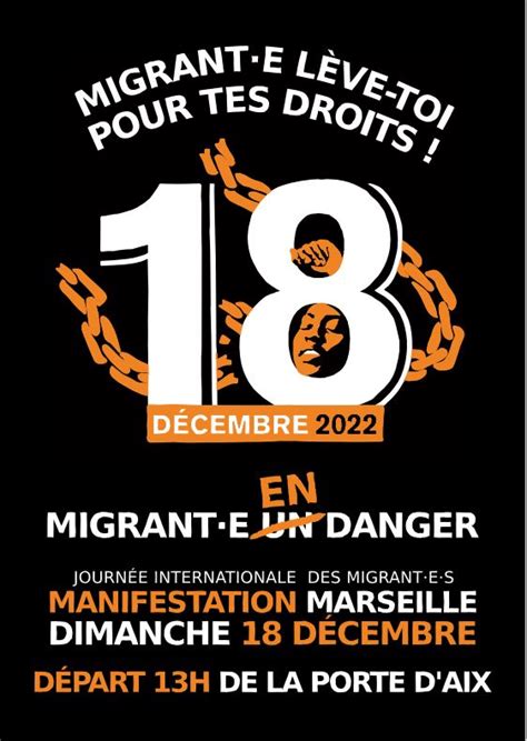 Manifestation Marseille Pour La Journ E Internationale Des Migrants