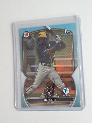 Bowman St Edition Luis Lara St Bowman Sky Blue Foil Brewer Stud