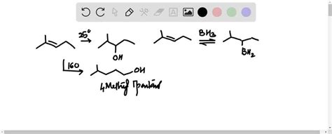 Solved Hydroboration Of 2 Methyl 2 Pentene At 25∘ C Followed By