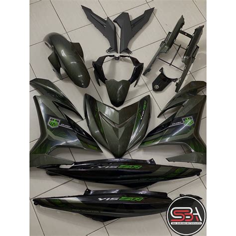 COVERSET Y15ZR V2 V3 ARMY GREEN LUMUT ORI COLOR PREMIUM COVERSET