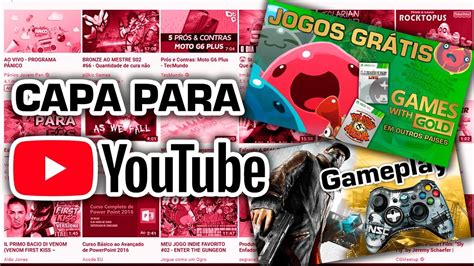 Como Criar Uma Capa Para O Youtube Usando O Photoshop YouTube