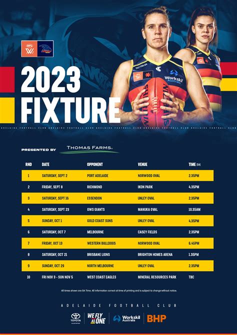 Aflw 2023 Fixture Revealed