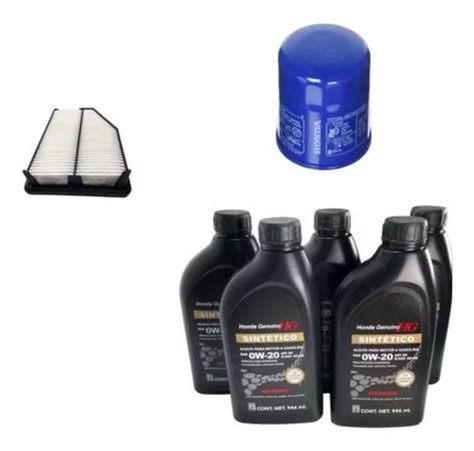 Aceite Sintetico Y Filtros Honda Crv 2 4 2015 2016 2017 Envío gratis