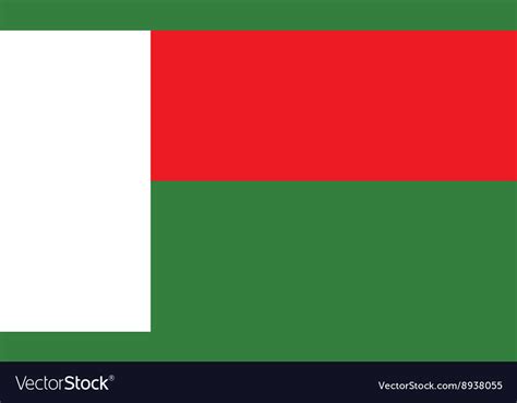 Madagaskar Flag Image Royalty Free Vector Image