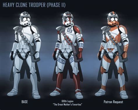 Phase Ii Heavy Clone Trooper Patron Request By Thegraffitisoul On