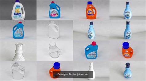 Detergent Bottles D Model Collection Cgtrader