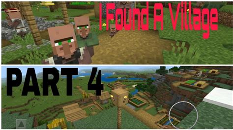 Lets Find Village Minecraft Survival Part 4 Youtube