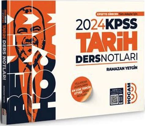 2024 KPSS Tarih Video Ders Notları BENİM HOCAM YAYINLARI Zeta