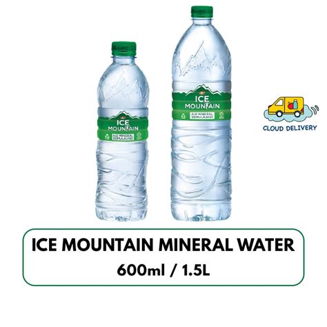 Ice Mountain Mineral Water 600ml 1 5L Shopee Singapore