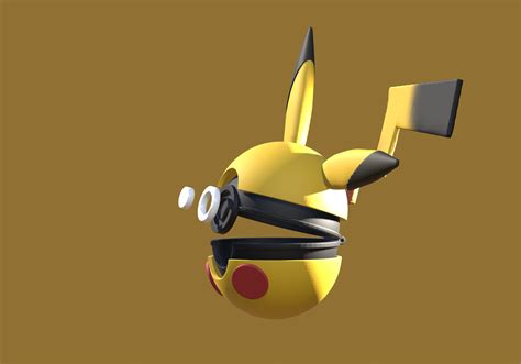 Stl File Pokeball Pikachu・3d Printer Model To Download・cults