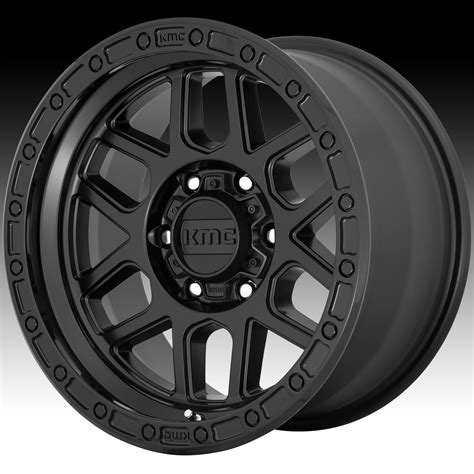 KMC Mesa KM544 Satin Black Gloss Black Custom Wheels Rims - KM544 ...