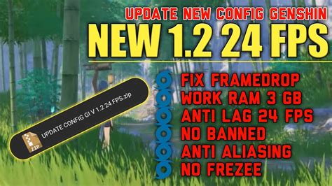 Update New Config Genshin V Fps Anti Lag Work Ram Gb Super