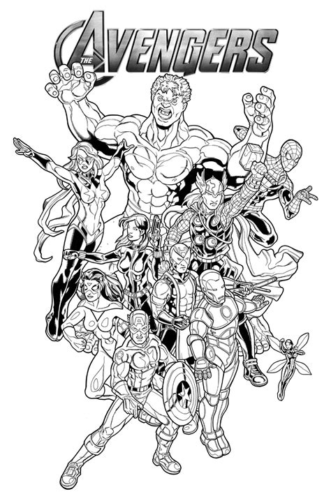 The Avengers Coloring Pages