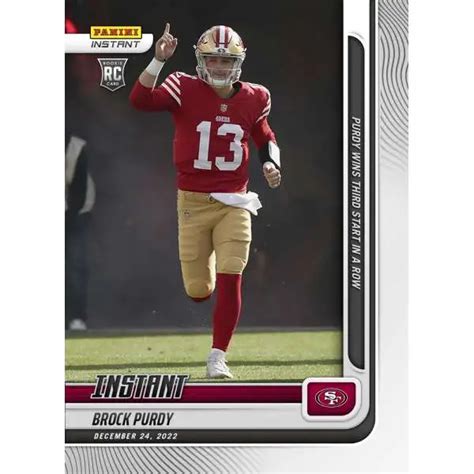 Nfl 2022 Football Brock Purdy Trading Card 1 Of 1 Rookie Card Super