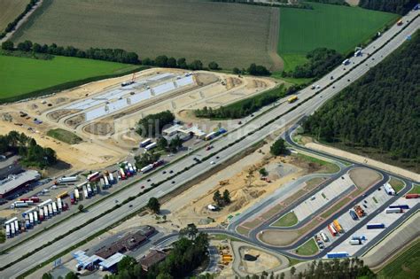 Behringen Aus Der Vogelperspektive Baustelle Zum Ausbau Der Lkw