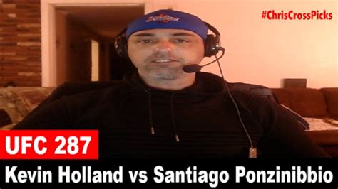 UFC 287 Kevin Holland Vs Santiago Ponzinibbio PREDICTION YouTube