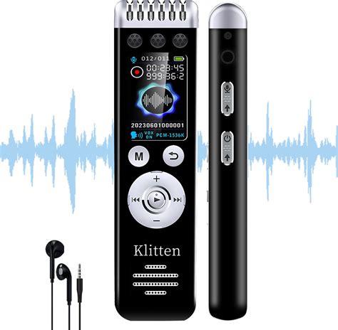 128gb Digital Voice Recorder For Lectures Meetings Evida 9296 Hours Voice