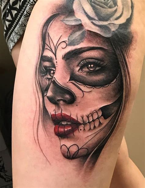 Female Dia De Los Muertos Tattoos Queenpagac