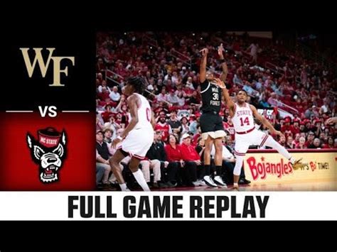 Wake Forest Vs NC State Full Game Replay 2022 23 ACC Mens